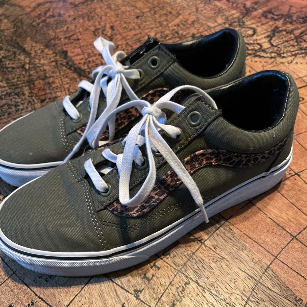 Army Green & Leopard Vans